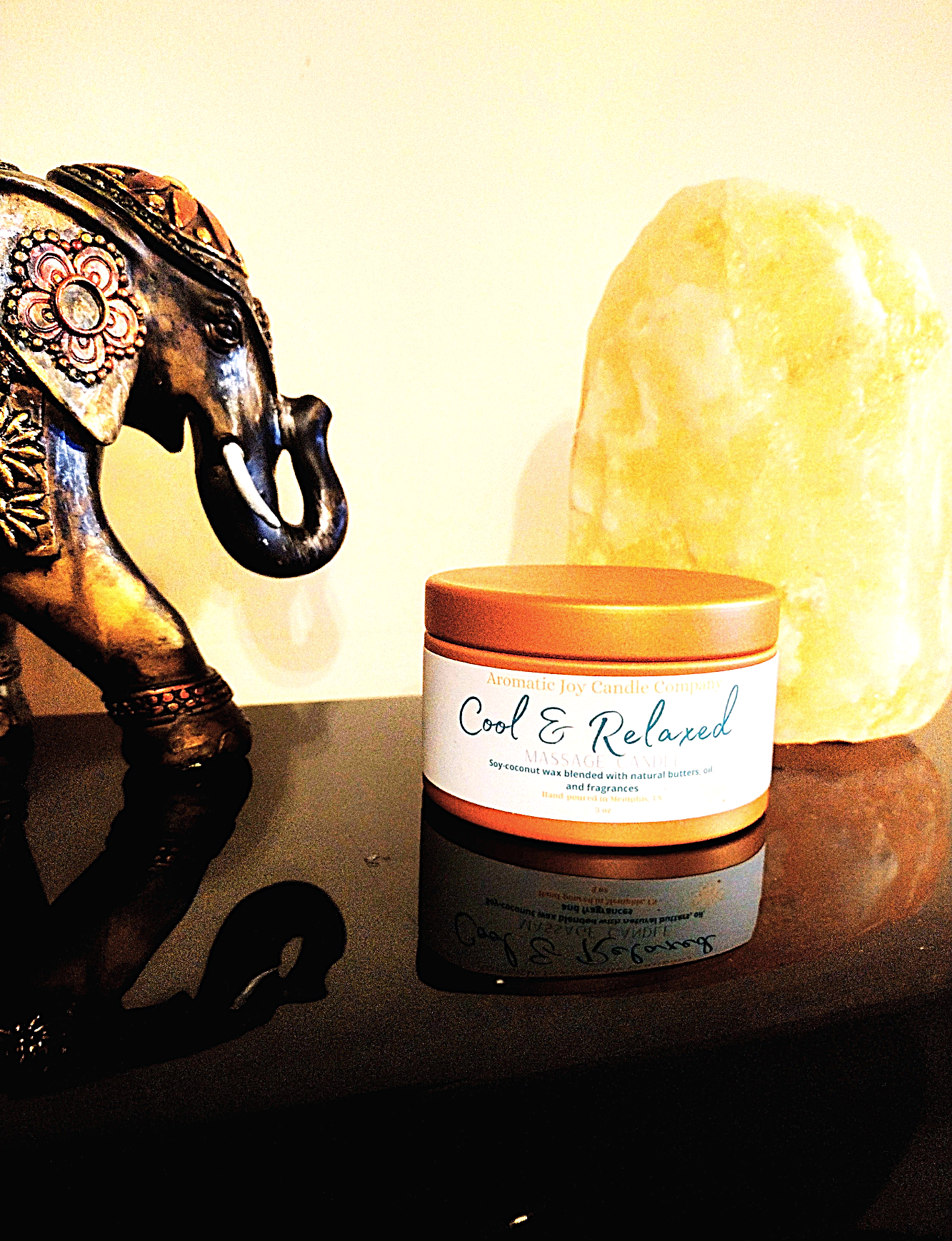 Cool and Relaxed Massage Candle