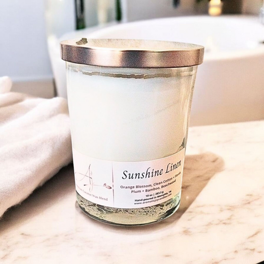Sunshine Linen Candle